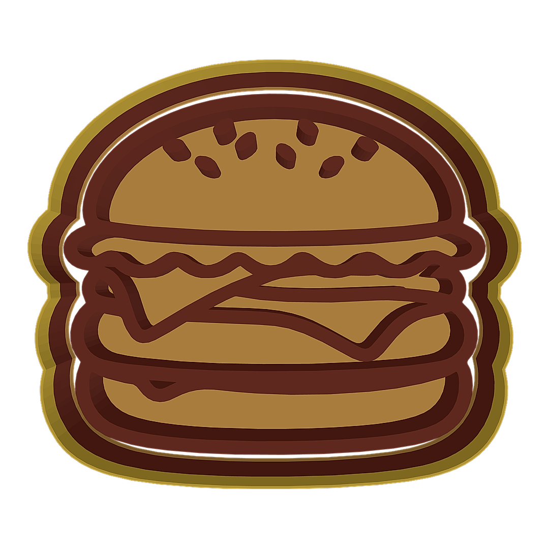 Cheeseburger cookie cutter preview