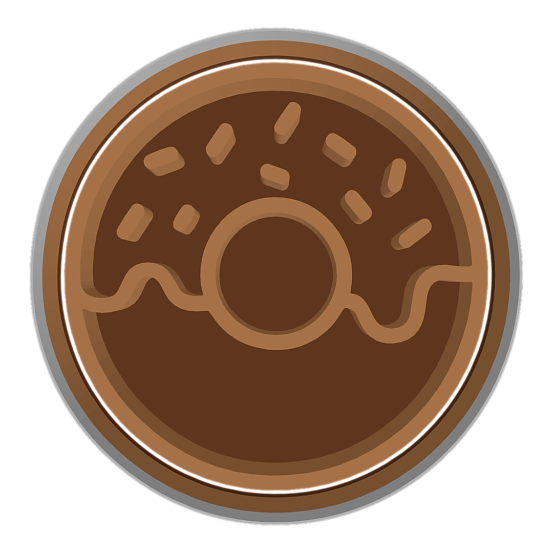 Donut with Sprinkles cookie cutter preview