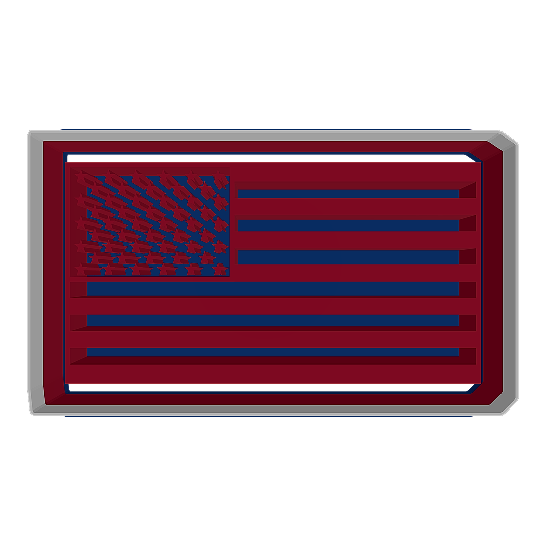 American Flag cookie cutter preview