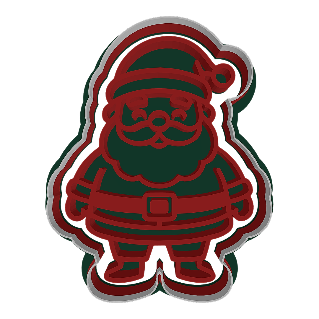 Santa Clause cookie cutter preview