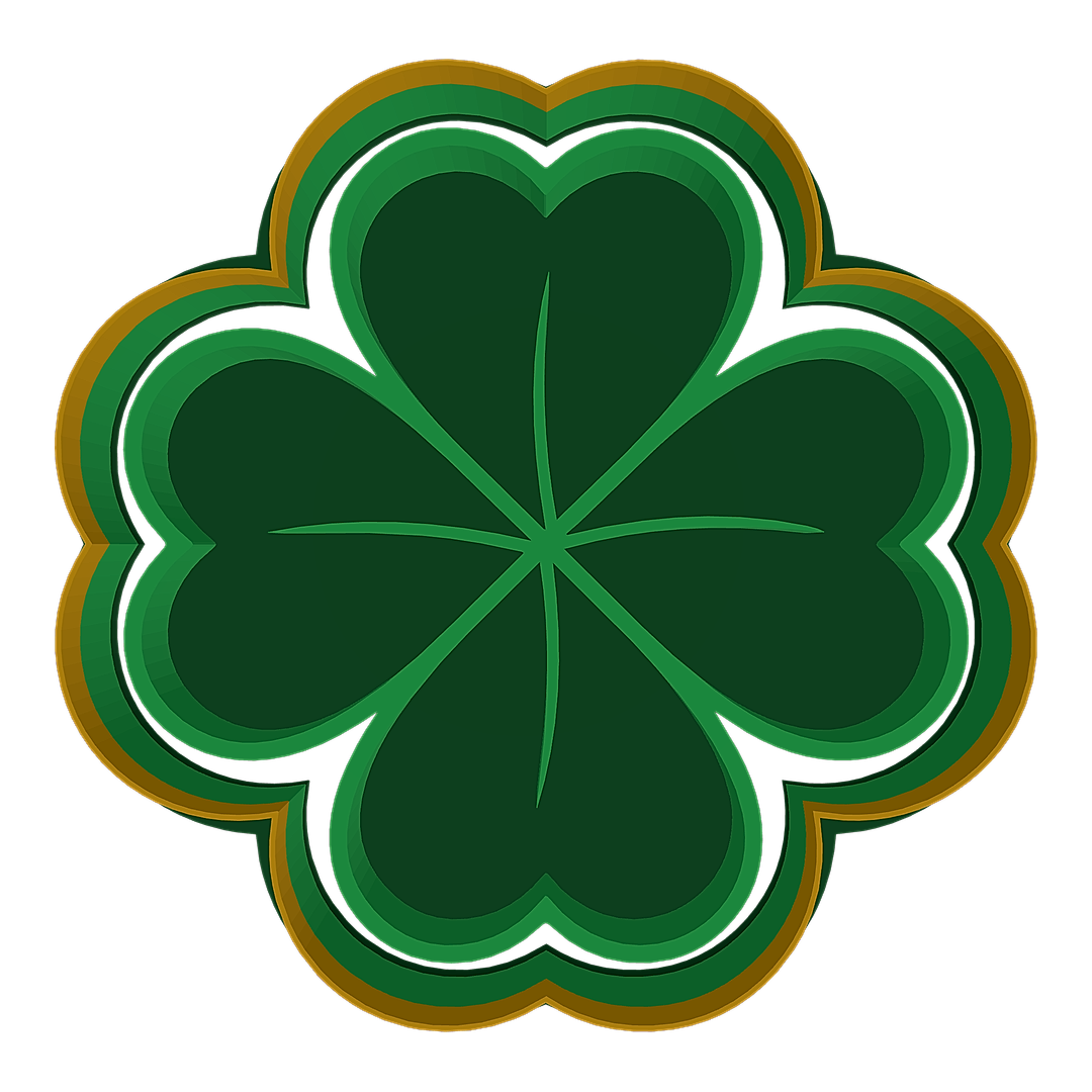 Four-Leaf Clover Swirl cookie cutter preview