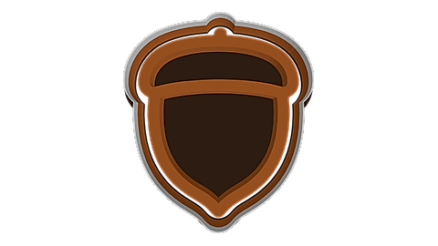 Acorn cookie cutter