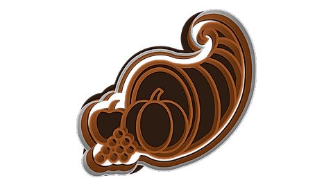 Cornucopia cookie cutter