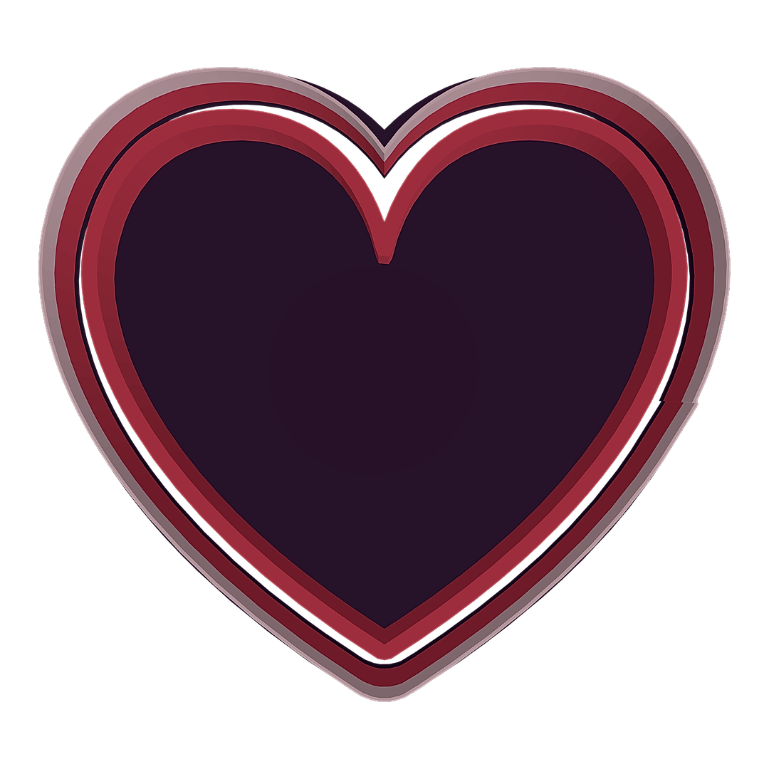 Simple Heart cookie cutter preview