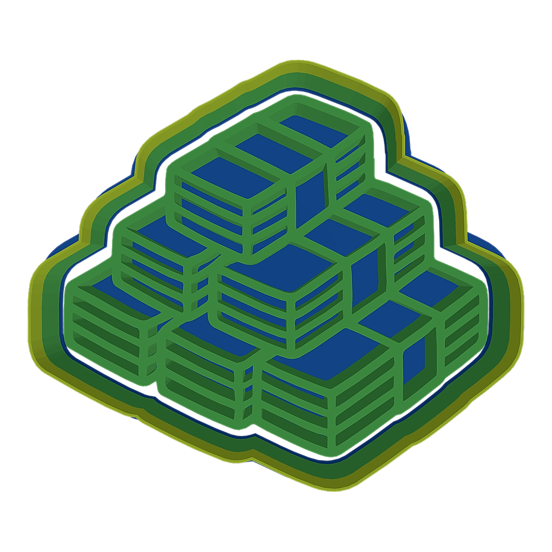 Stack of Money cookie cutter preview