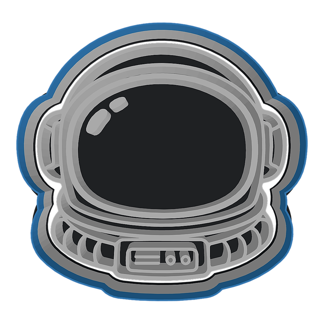 Astronaut Helmet cookie cutter preview