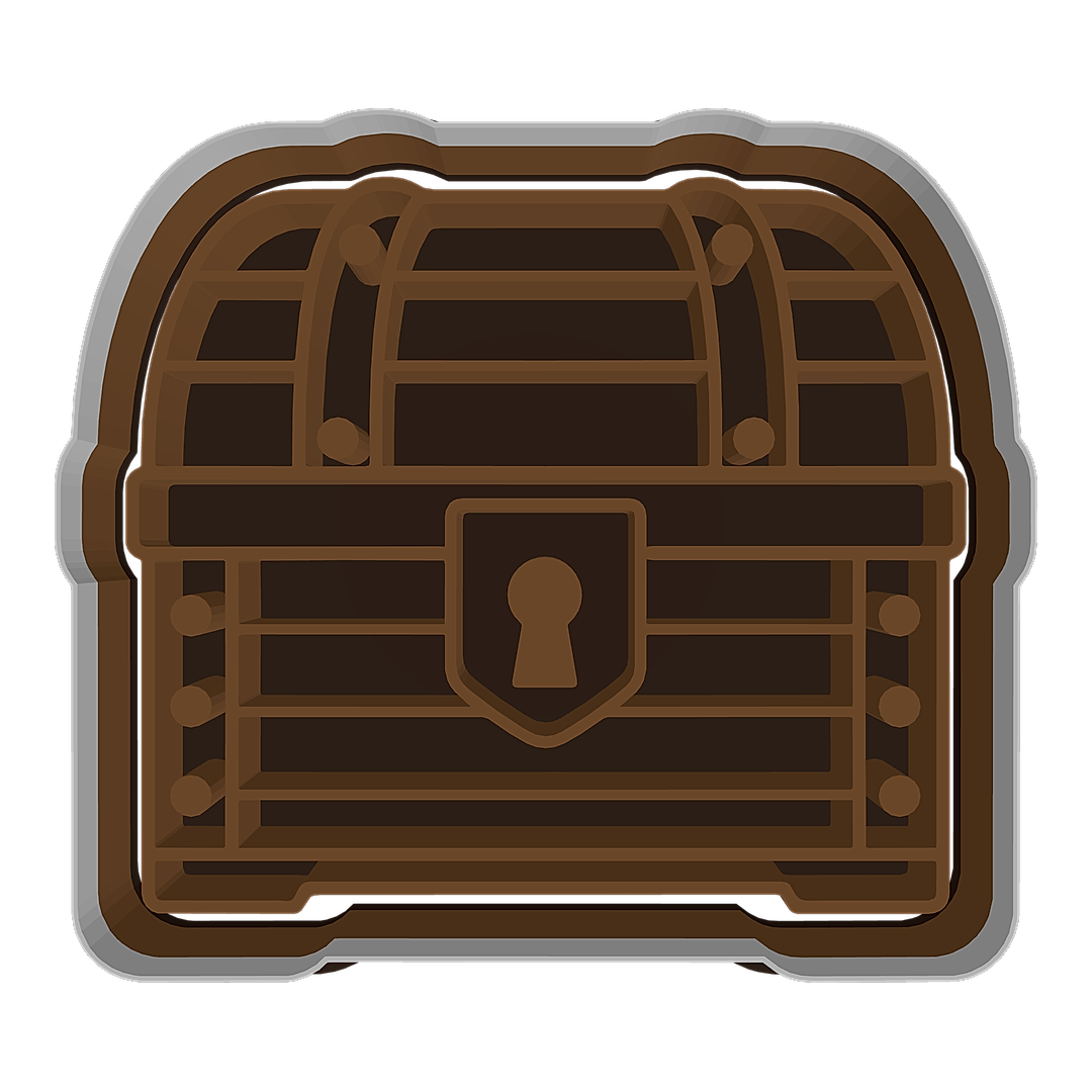 Pirate Treasure Chest cookie cutter preview