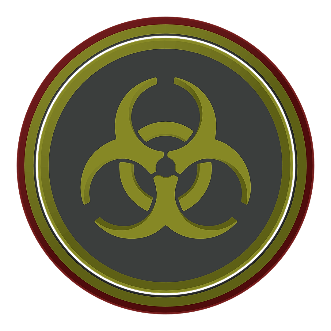 Hazard Symbol in Circle cookie cutter preview