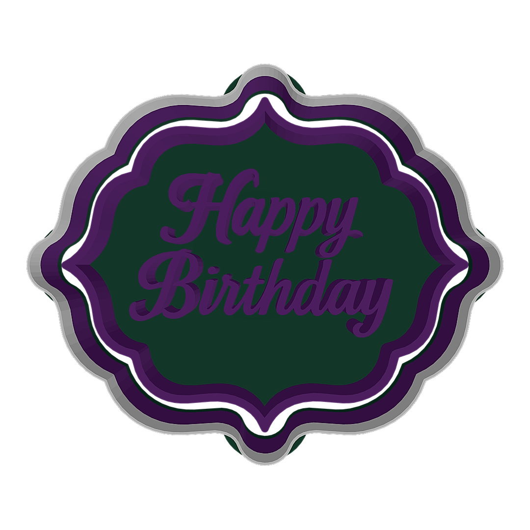 Custom birthday stamp preview