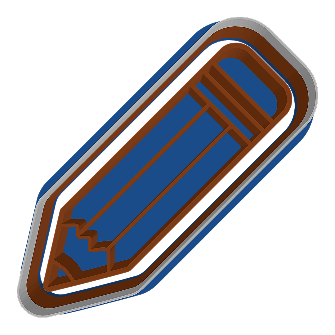 Classic Pencil cookie cutter preview
