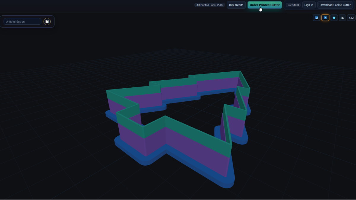 Save and Download Cookie Cutter actions in the UI