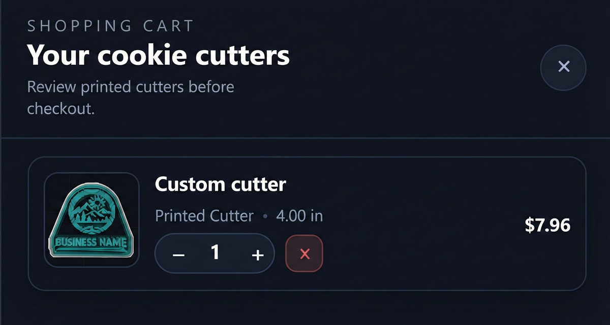 Sizing a logo design before ordering printed tools or exporting the STL